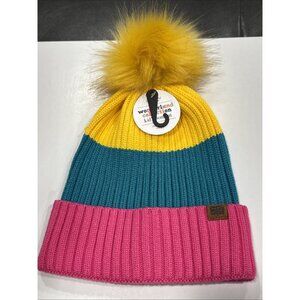 New Kids Hat Britt’s Knit’s Pom Pom Colorful BB18